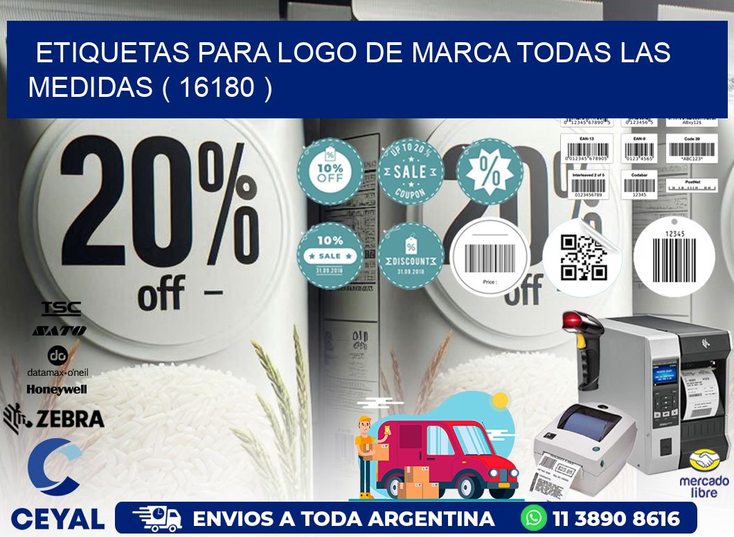 ETIQUETAS PARA LOGO DE MARCA TODAS LAS MEDIDAS ( 16180 )