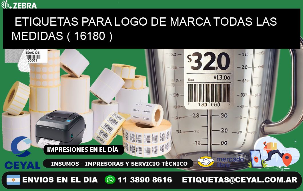 ETIQUETAS PARA LOGO DE MARCA TODAS LAS MEDIDAS ( 16180 )