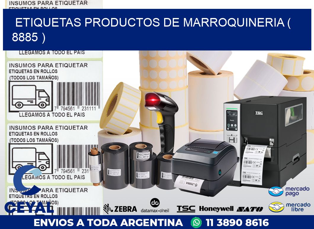 ETIQUETAS PRODUCTOS DE MARROQUINERIA ( 8885 )