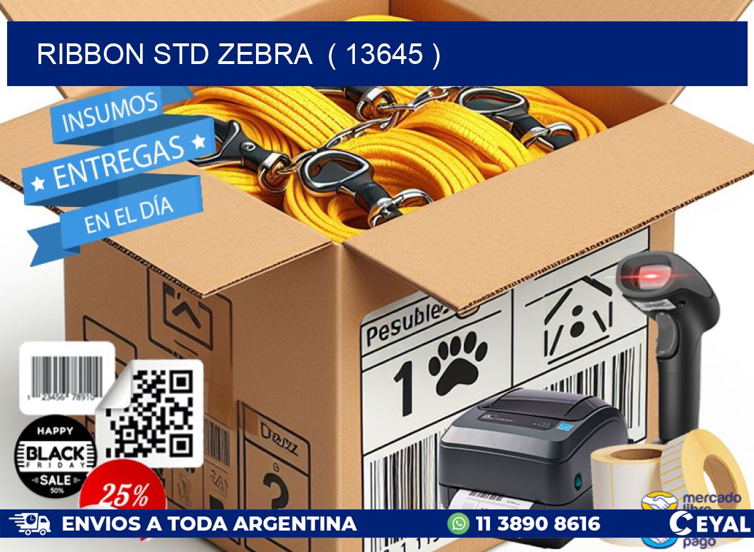 RIBBON STD ZEBRA ( 13645 )