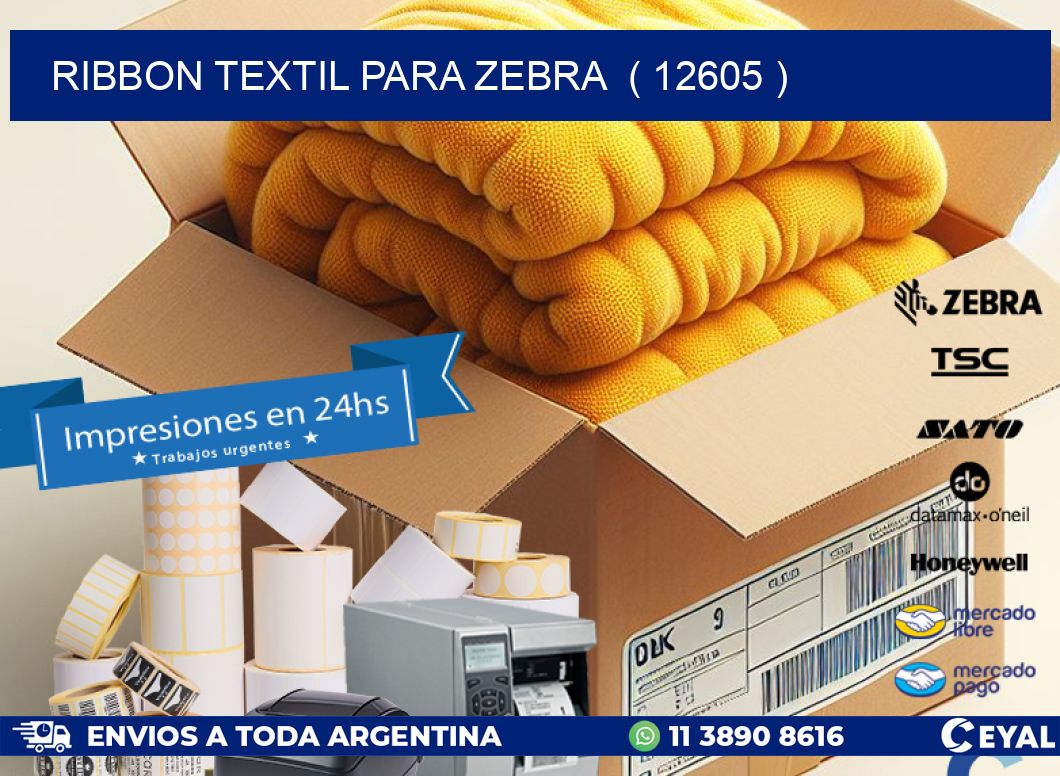 RIBBON TEXTIL PARA ZEBRA ( 12605 )