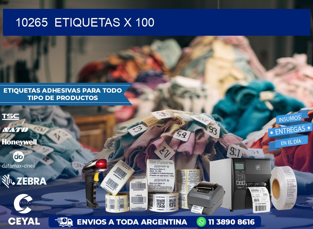 10265 ETIQUETAS X 100