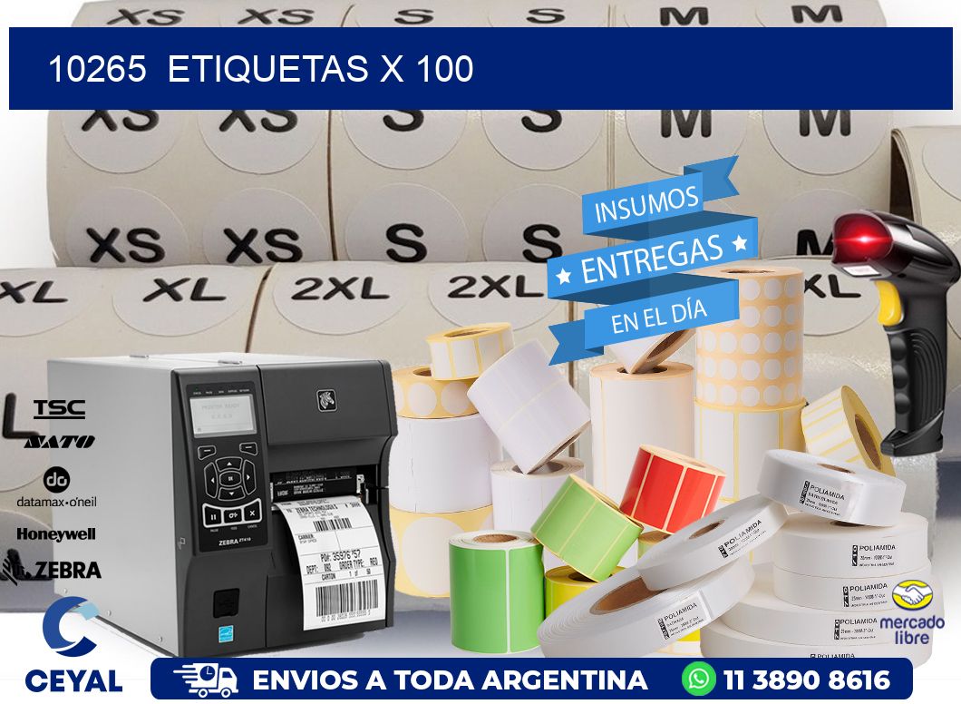 10265 ETIQUETAS X 100