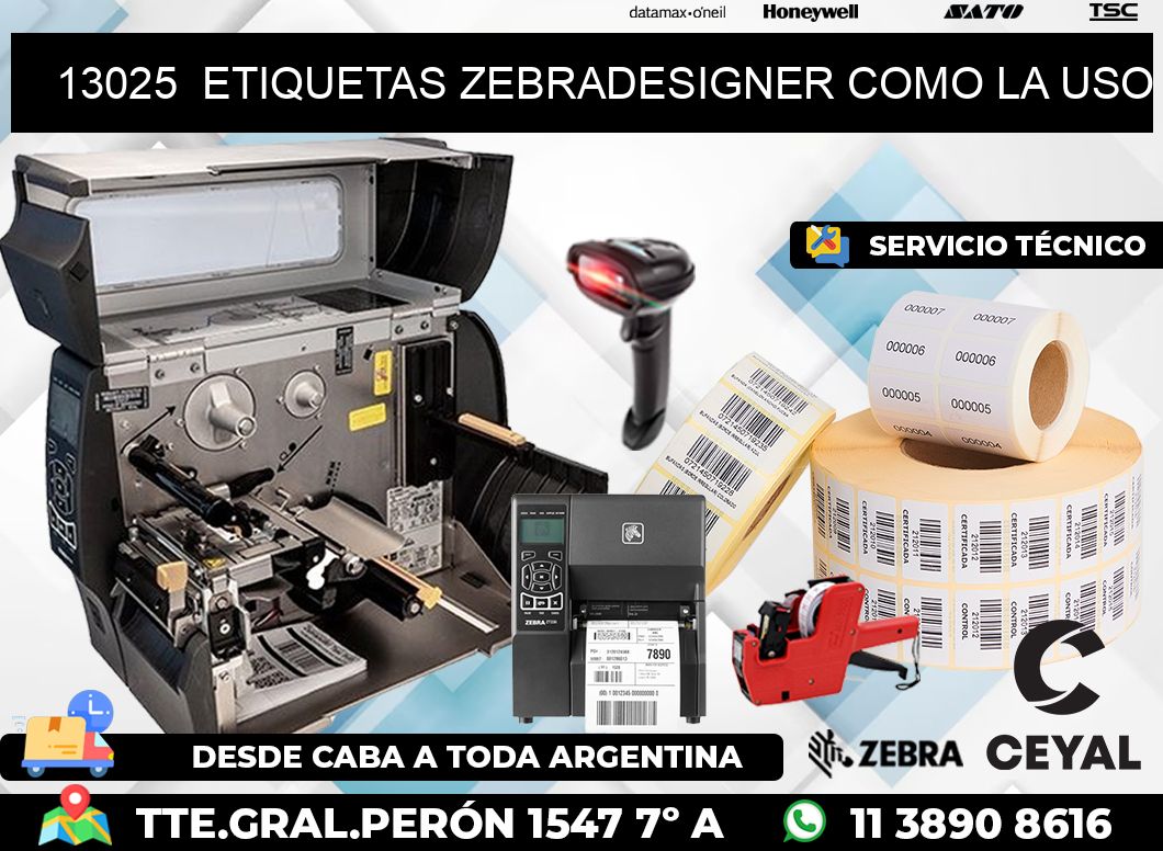 13025 ETIQUETAS ZEBRADESIGNER COMO LA USO