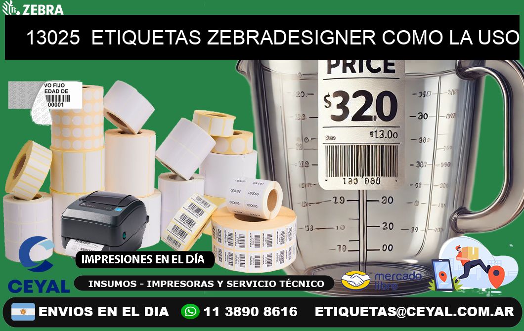 13025 ETIQUETAS ZEBRADESIGNER COMO LA USO