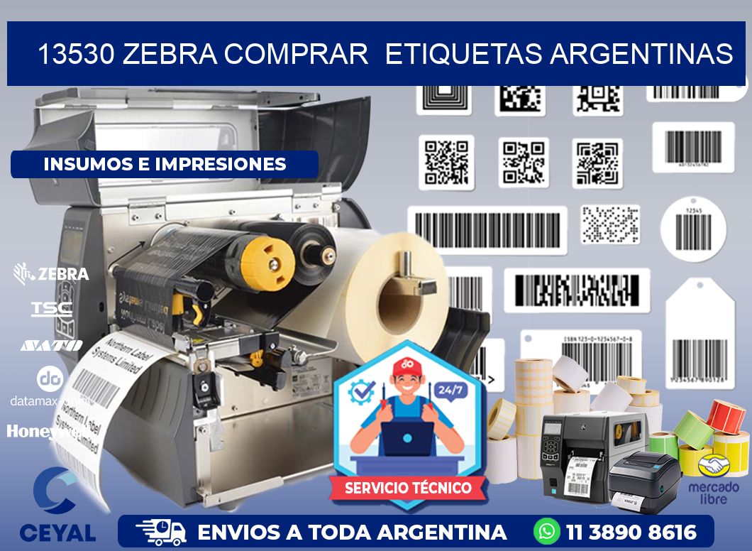 13530 ZEBRA COMPRAR ETIQUETAS ARGENTINAS