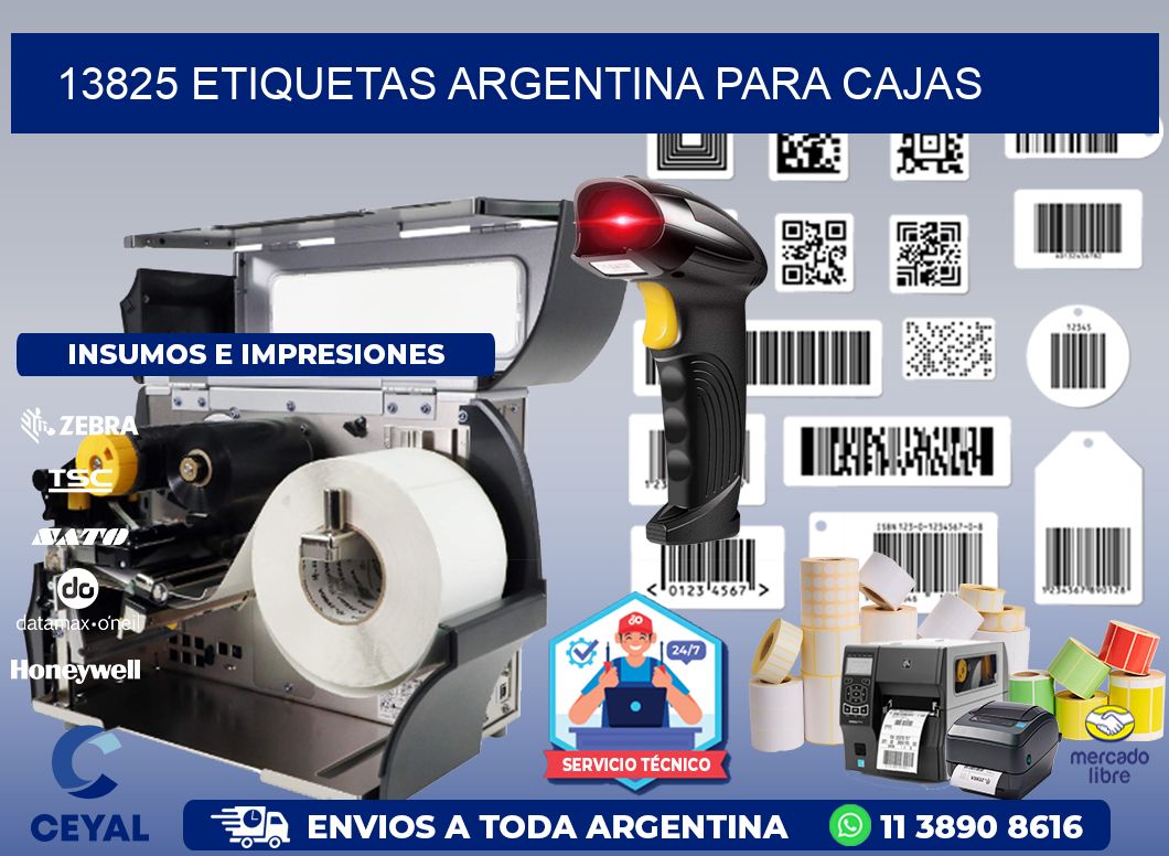 13825 ETIQUETAS ARGENTINA PARA CAJAS