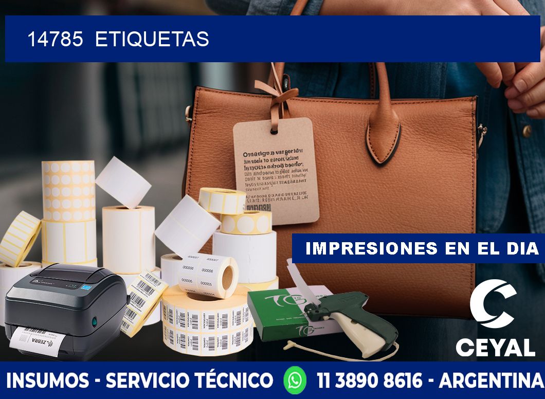 14785 ETIQUETAS