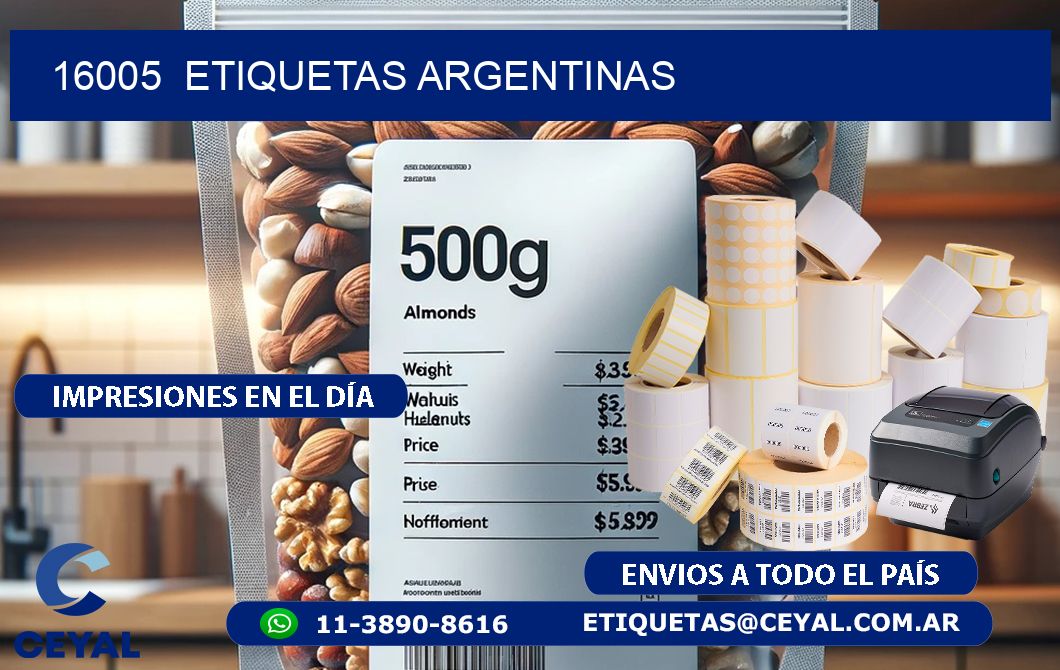 16005 ETIQUETAS ARGENTINAS