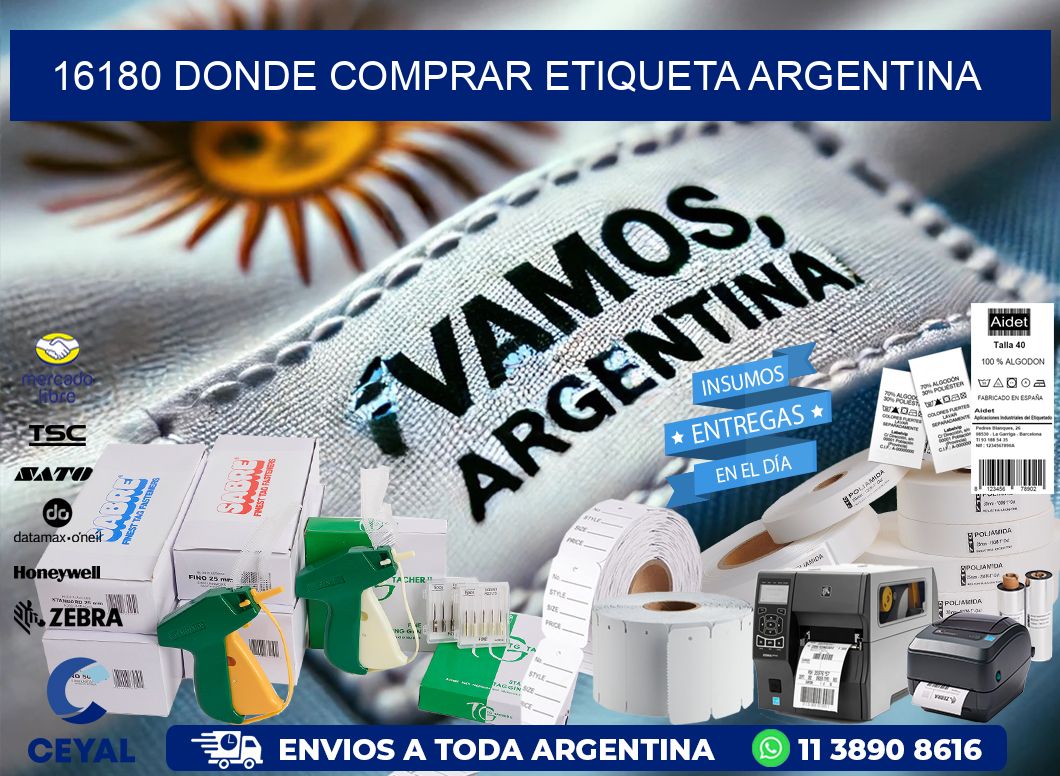 16180 DONDE COMPRAR ETIQUETA ARGENTINA
