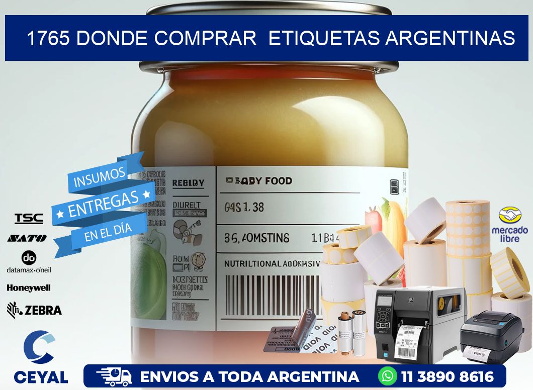 1765 DONDE COMPRAR ETIQUETAS ARGENTINAS