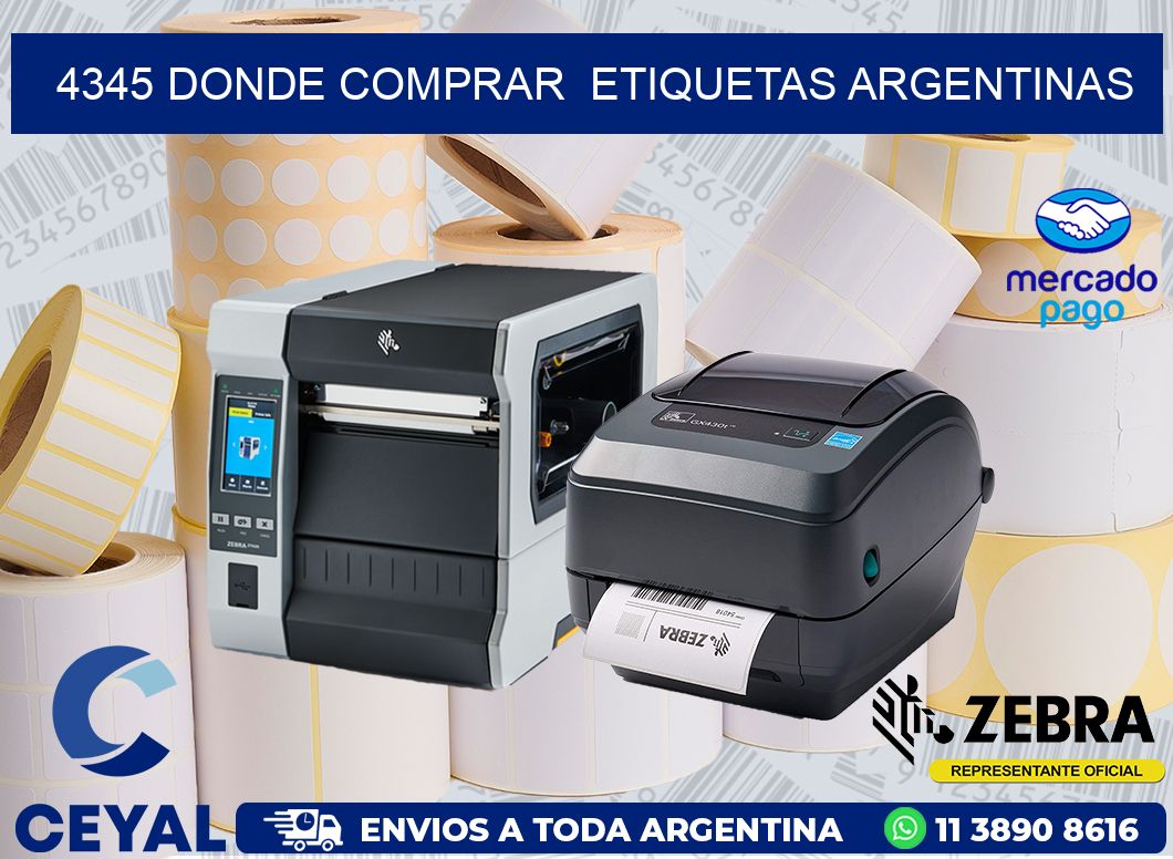4345 DONDE COMPRAR ETIQUETAS ARGENTINAS