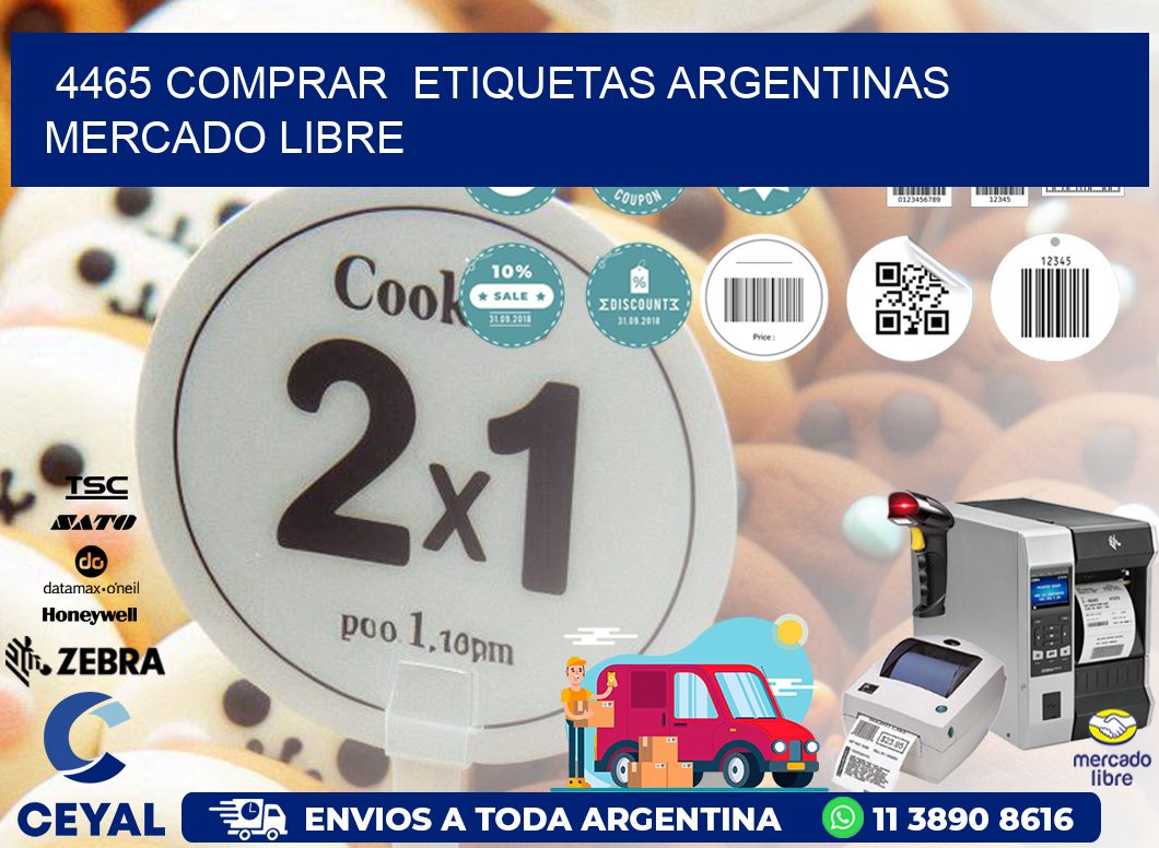 4465 COMPRAR ETIQUETAS ARGENTINAS MERCADO LIBRE