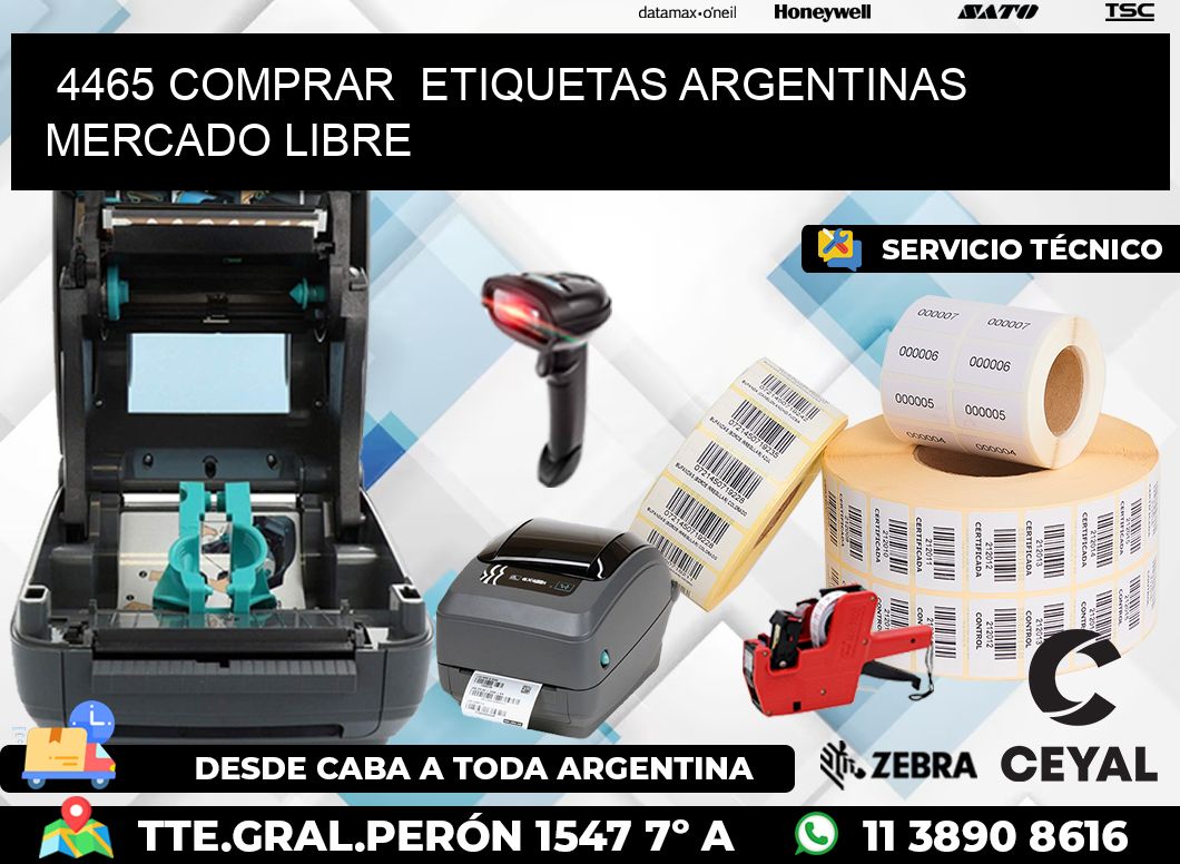 4465 COMPRAR ETIQUETAS ARGENTINAS MERCADO LIBRE