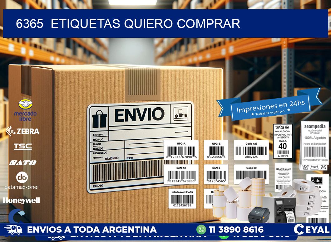 6365 ETIQUETAS QUIERO COMPRAR
