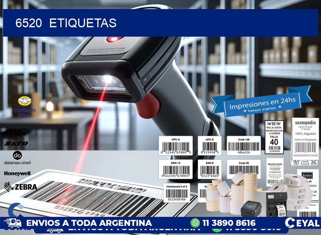 6520 ETIQUETAS