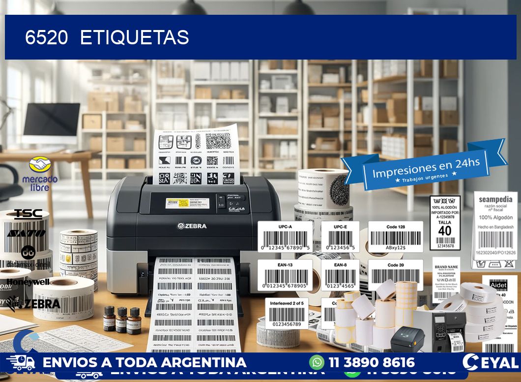 6520 ETIQUETAS