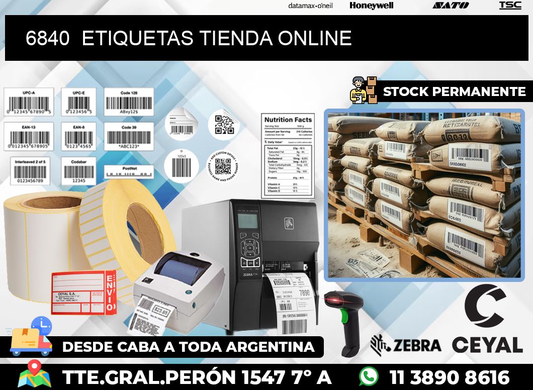 6840  ETIQUETAS TIENDA ONLINE