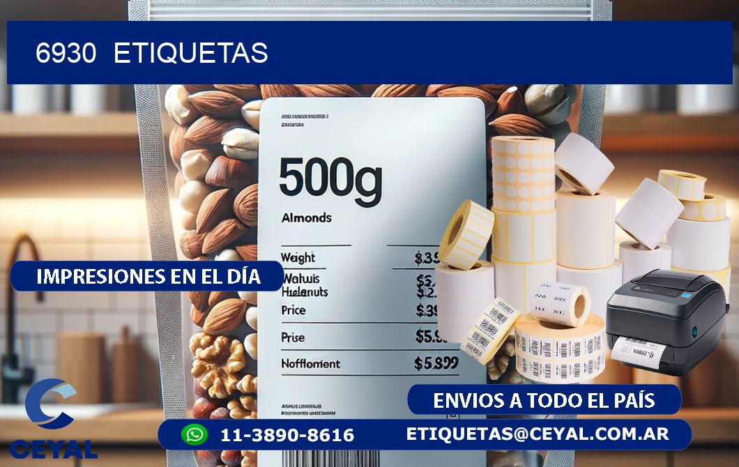 6930 ETIQUETAS