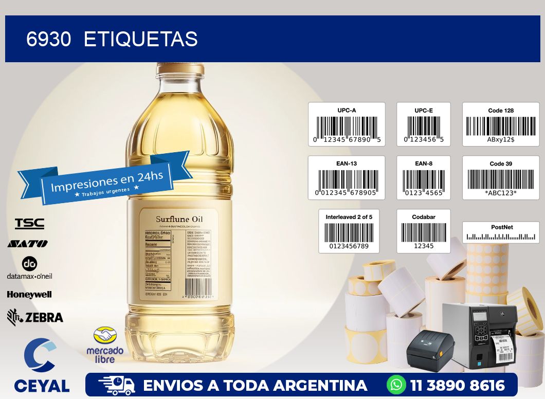 6930 ETIQUETAS