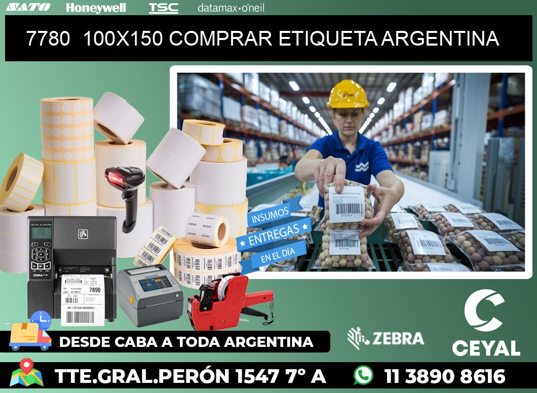 7780 100X150 COMPRAR ETIQUETA ARGENTINA