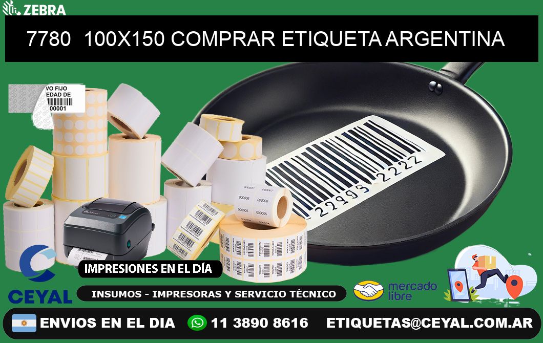 7780 100X150 COMPRAR ETIQUETA ARGENTINA