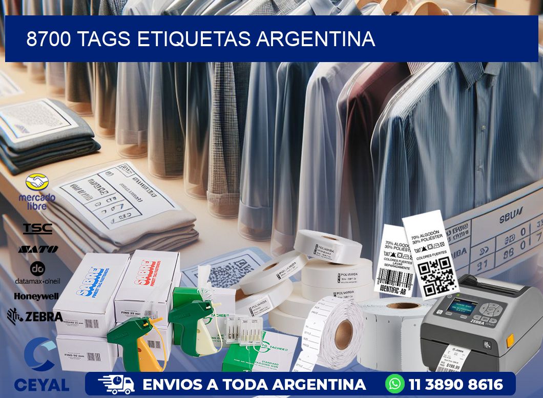 8700 TAGS ETIQUETAS ARGENTINA
