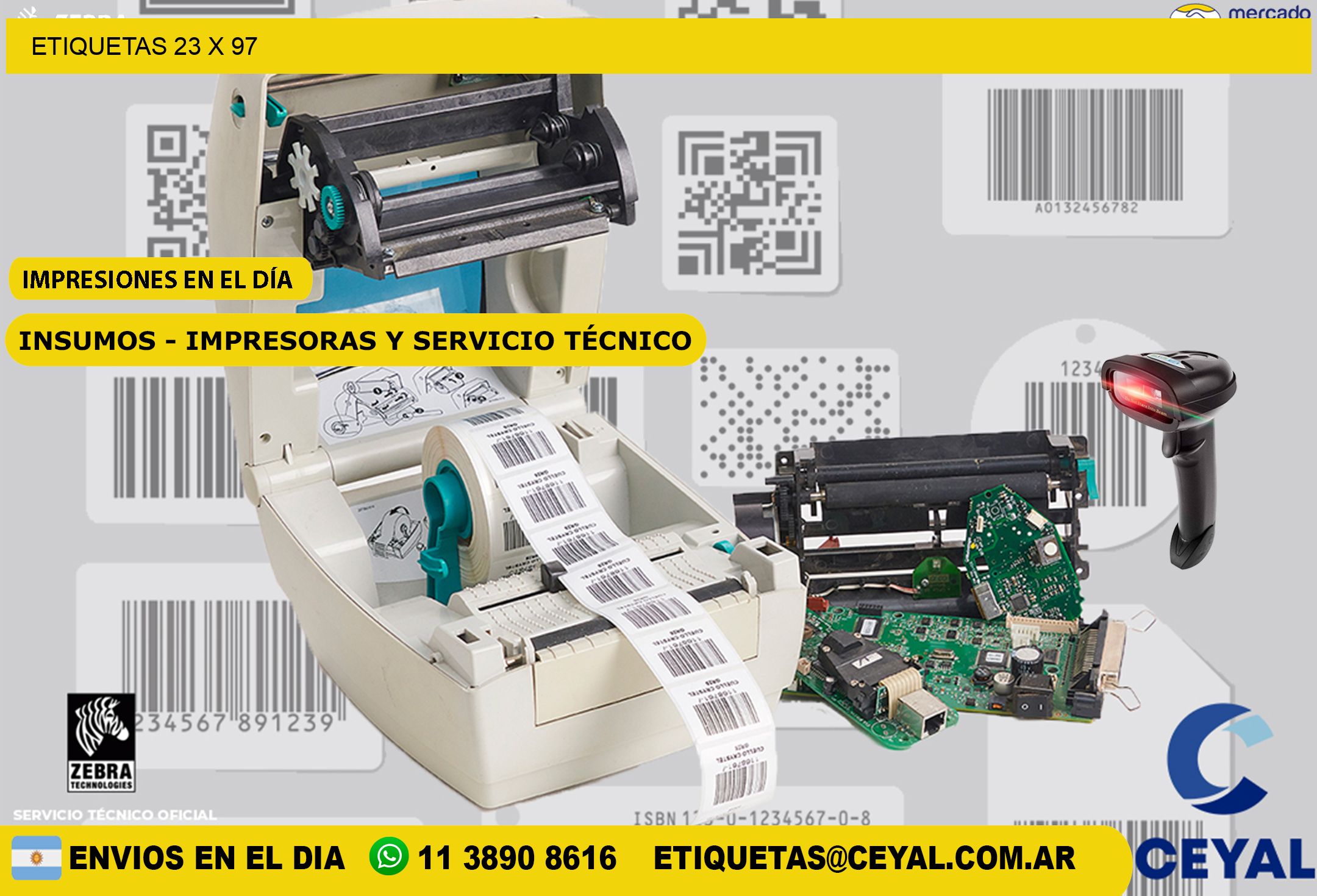ETIQUETAS 23 x 97