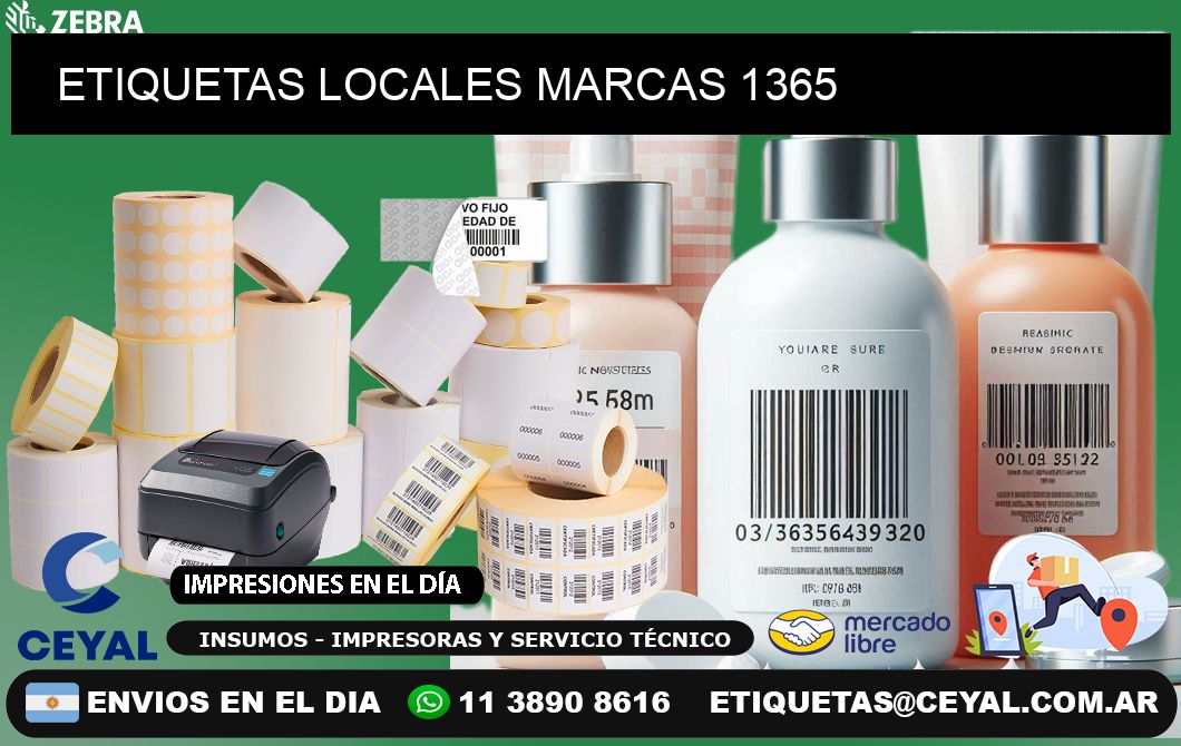 ETIQUETAS LOCALES MARCAS 1365
