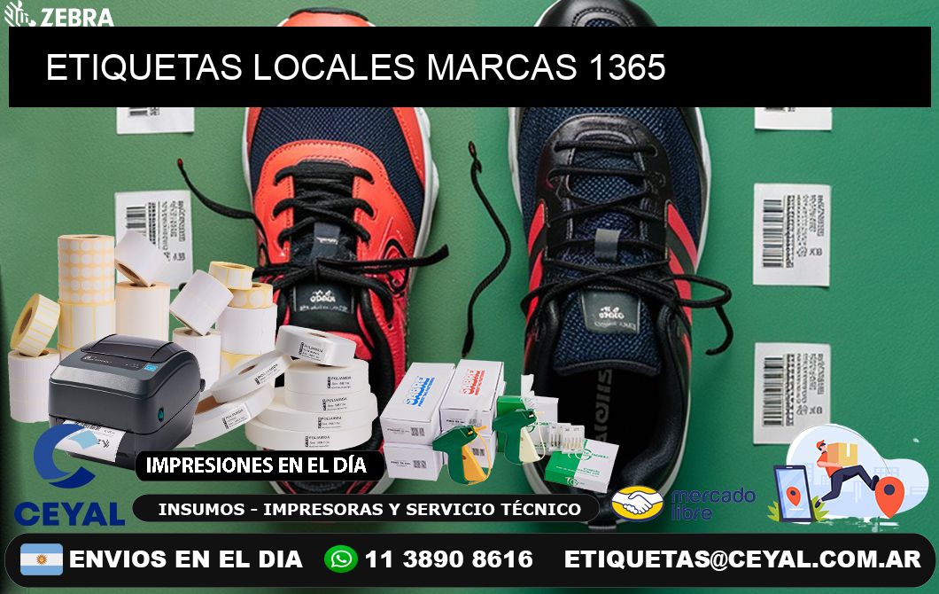 ETIQUETAS LOCALES MARCAS 1365