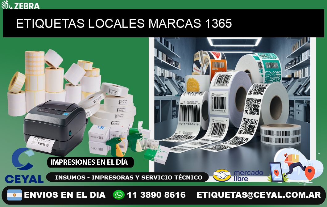 ETIQUETAS LOCALES MARCAS 1365