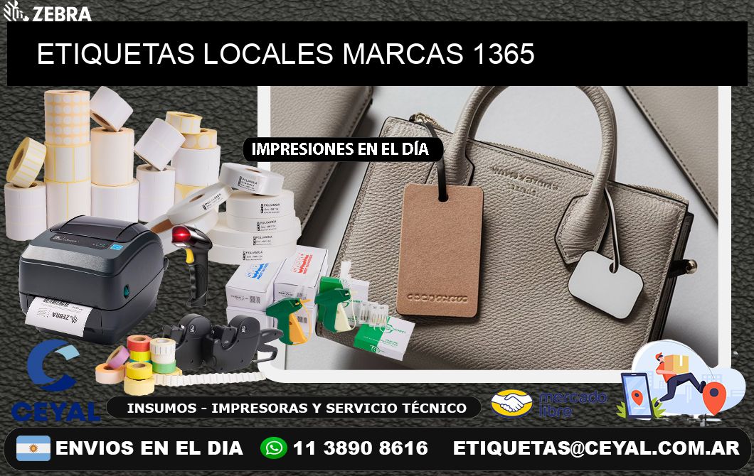 ETIQUETAS LOCALES MARCAS 1365