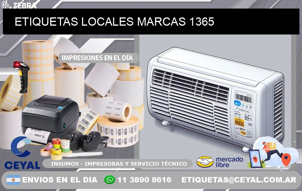 ETIQUETAS LOCALES MARCAS 1365
