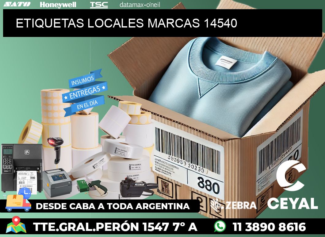 ETIQUETAS LOCALES MARCAS 14540