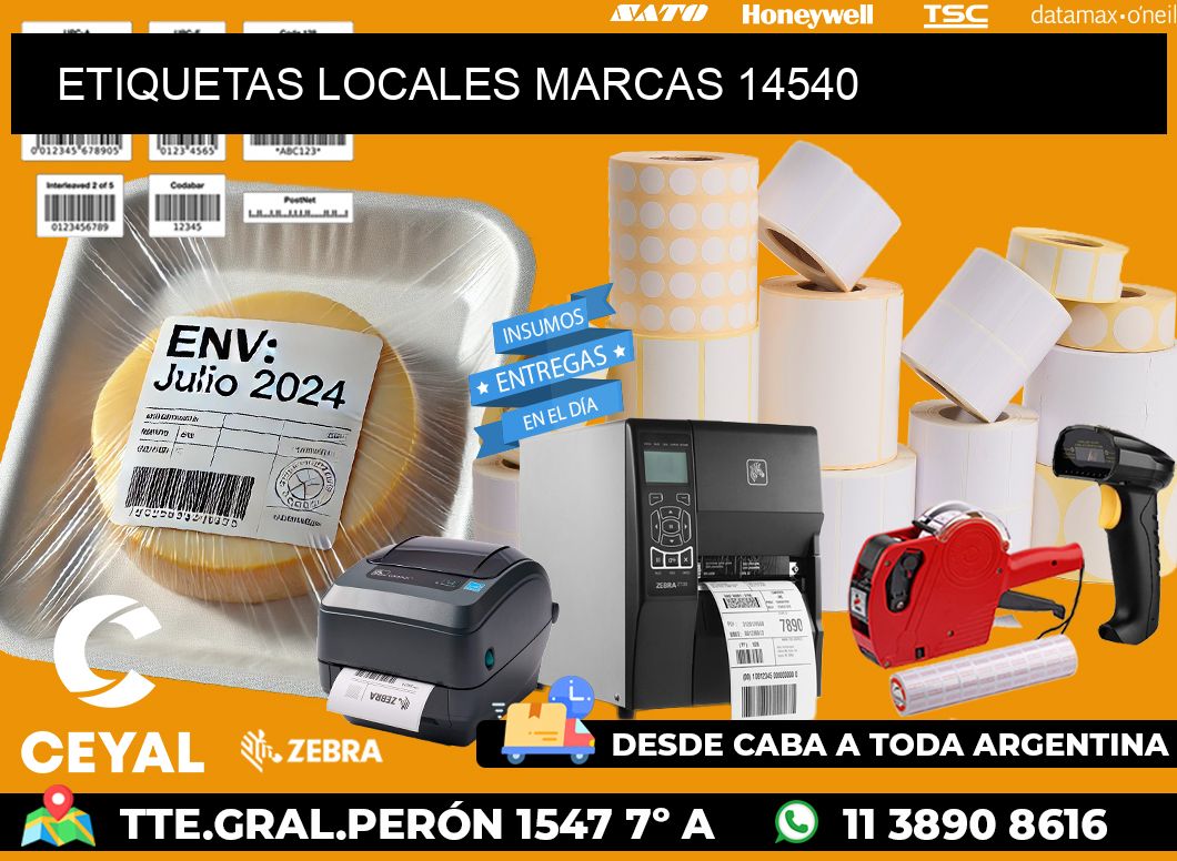 ETIQUETAS LOCALES MARCAS 14540