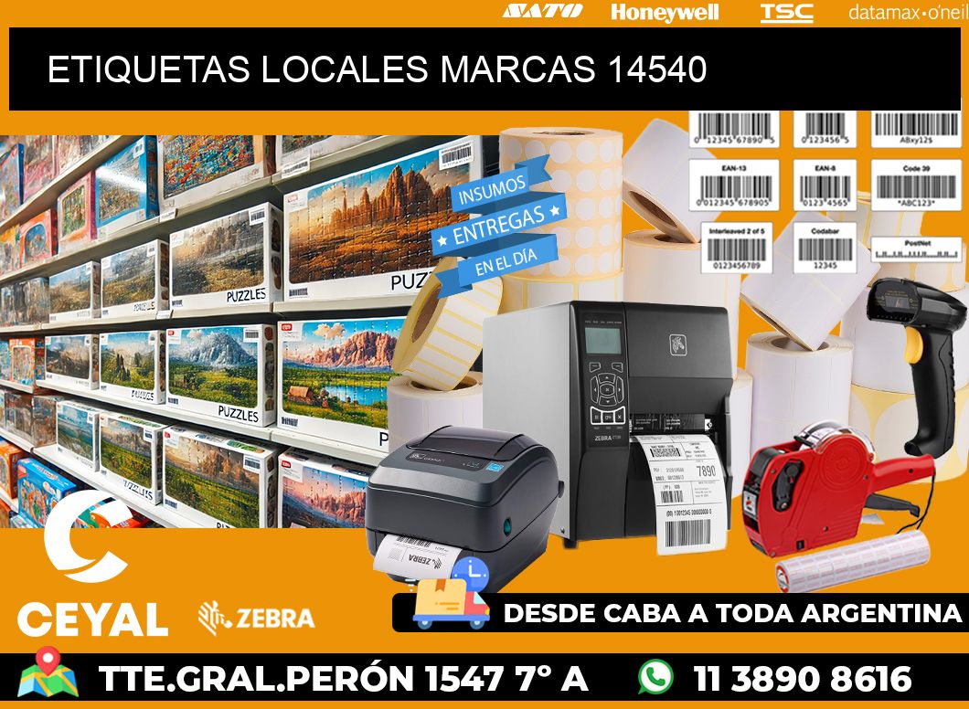 ETIQUETAS LOCALES MARCAS 14540