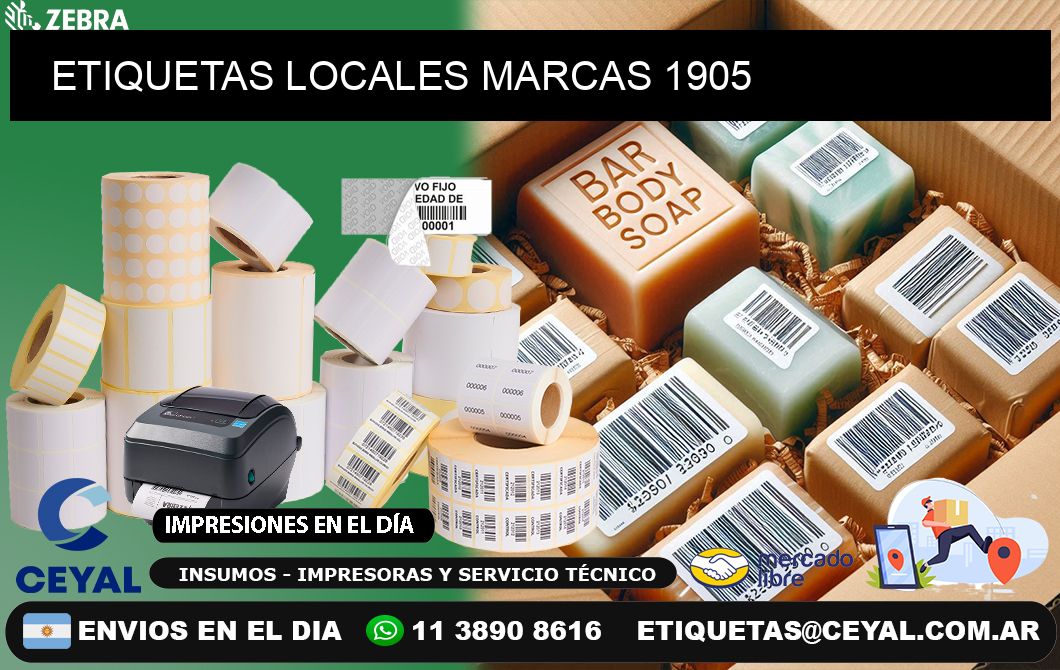 ETIQUETAS LOCALES MARCAS 1905
