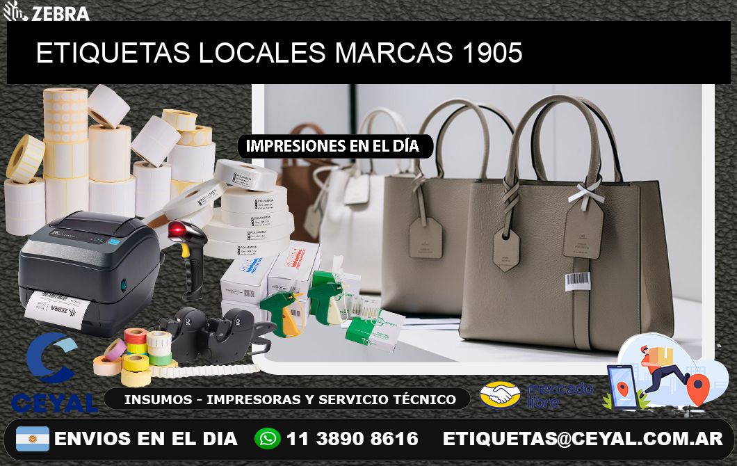 ETIQUETAS LOCALES MARCAS 1905