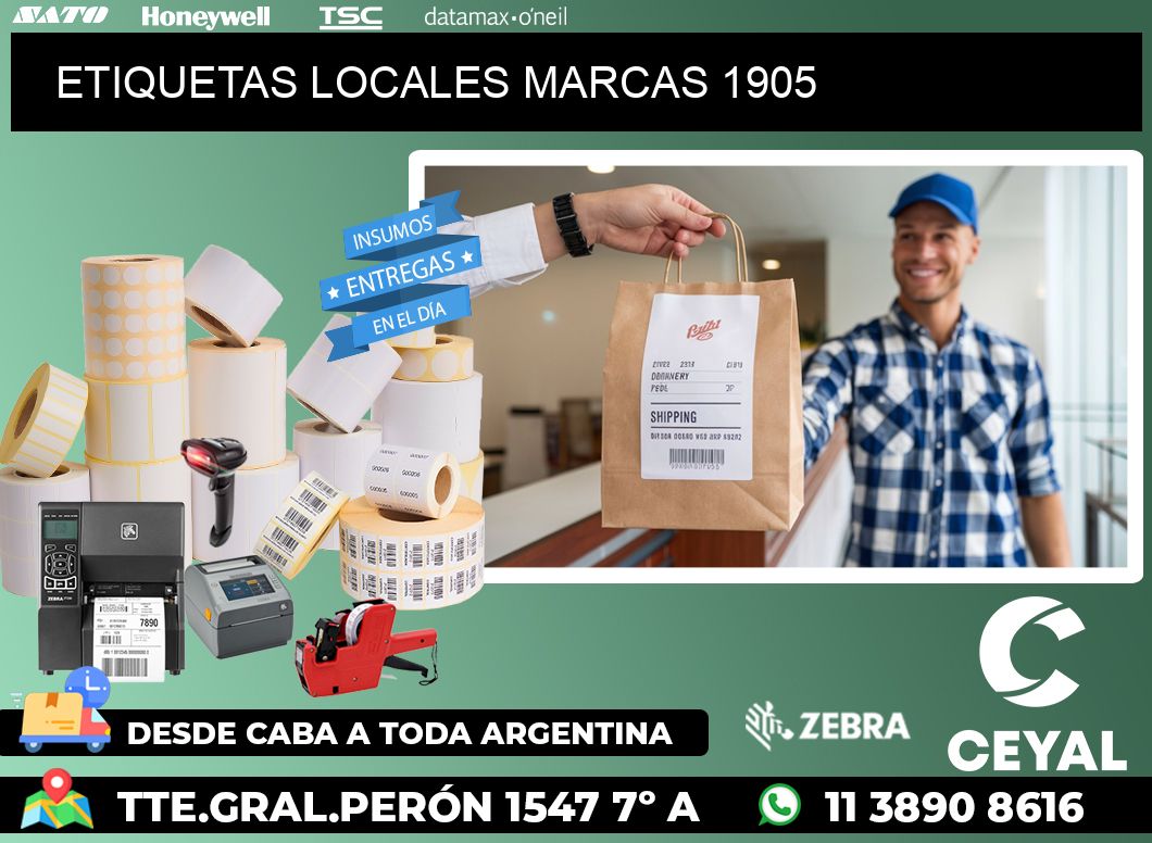 ETIQUETAS LOCALES MARCAS 1905
