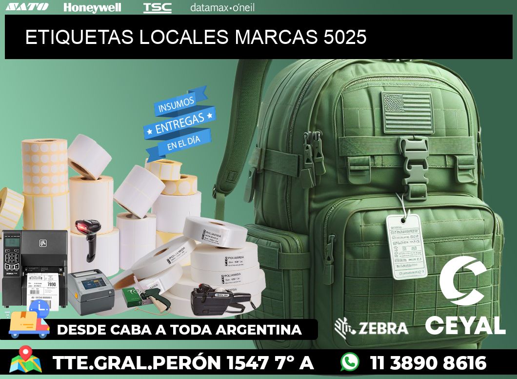 ETIQUETAS LOCALES MARCAS 5025