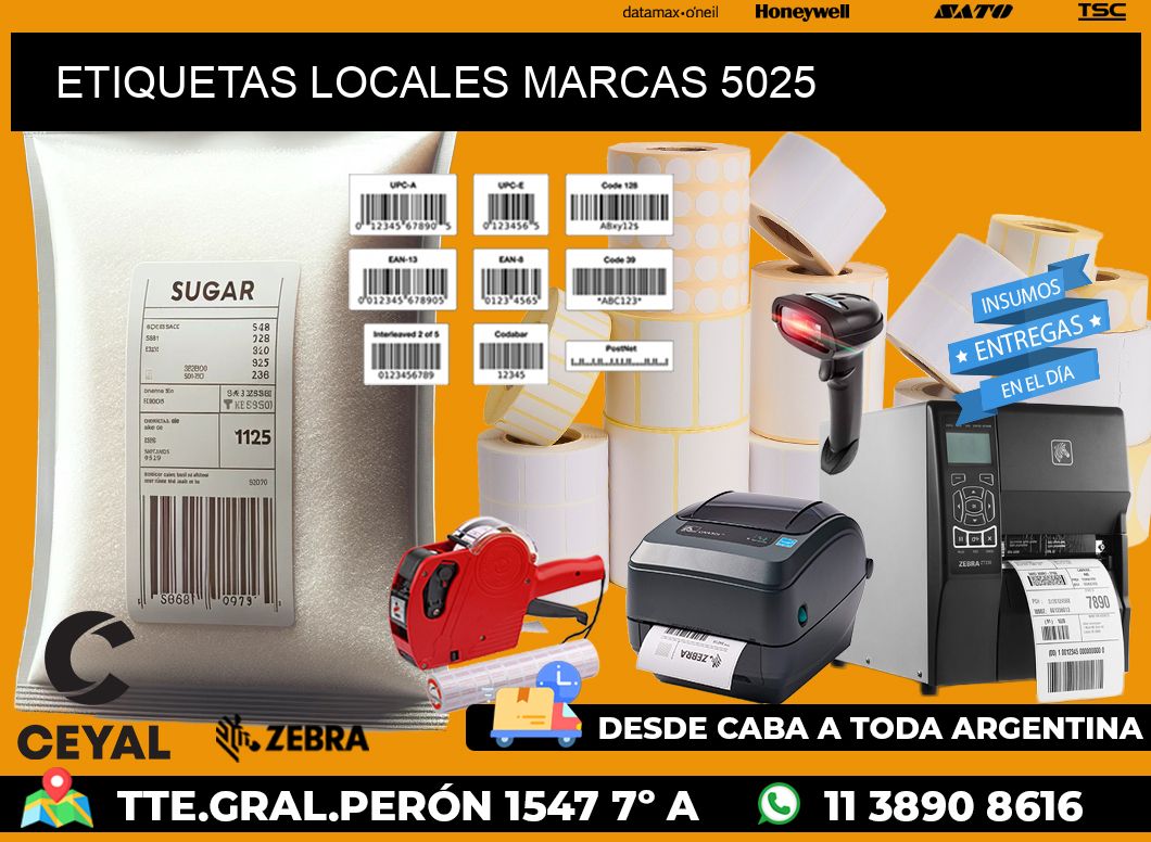 ETIQUETAS LOCALES MARCAS 5025