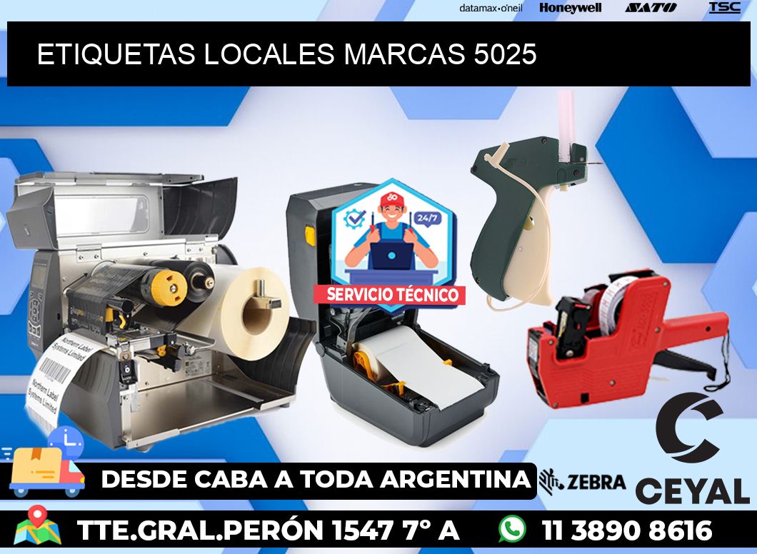 ETIQUETAS LOCALES MARCAS 5025