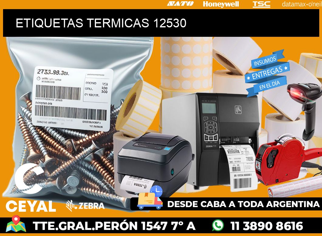 ETIQUETAS TERMICAS 12530