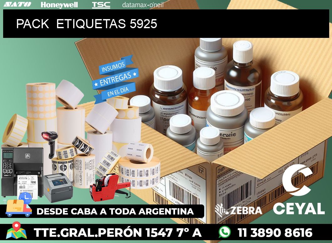 PACK ETIQUETAS 5925