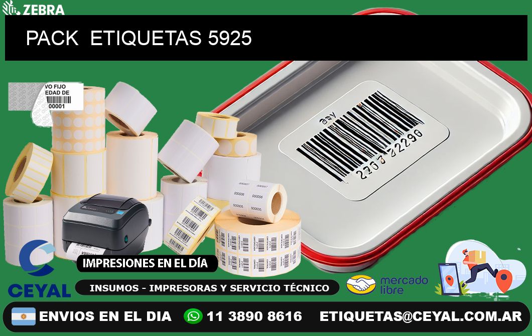 PACK ETIQUETAS 5925