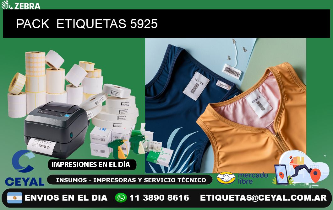 PACK ETIQUETAS 5925