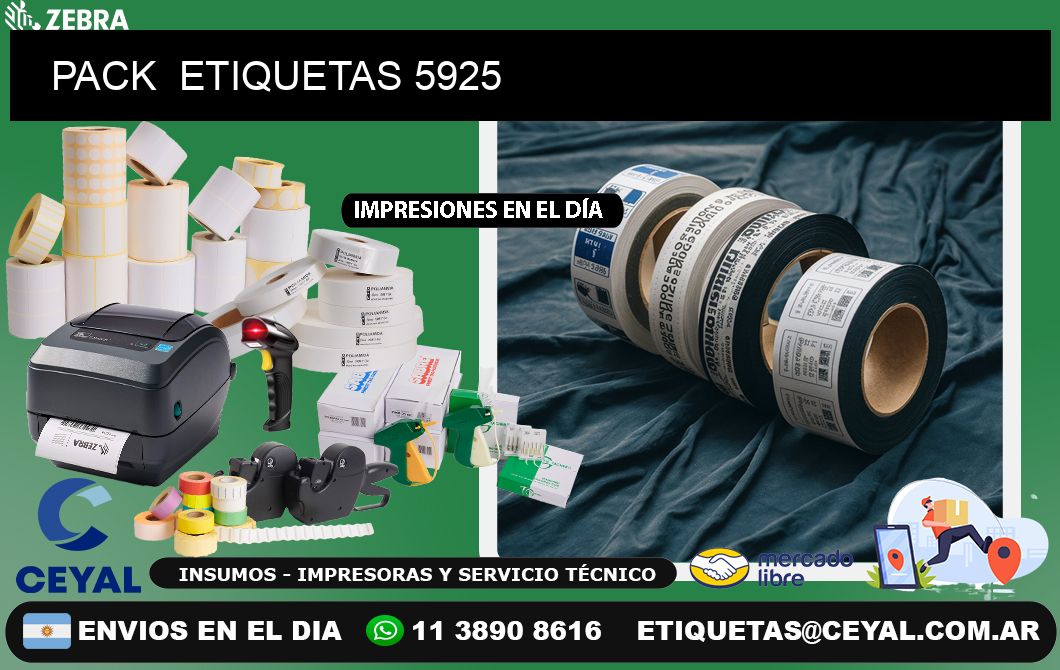 PACK ETIQUETAS 5925