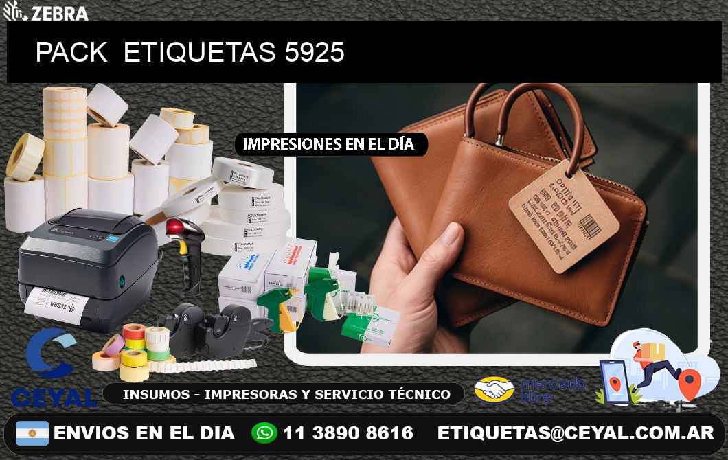 PACK ETIQUETAS 5925