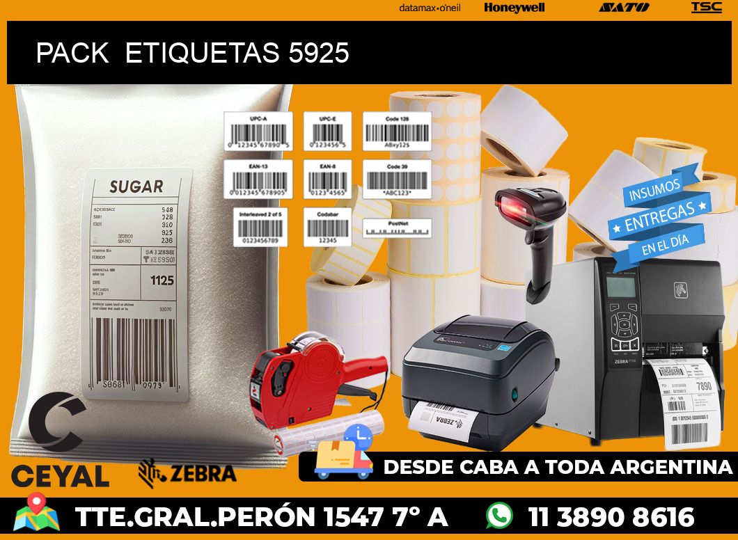 PACK ETIQUETAS 5925