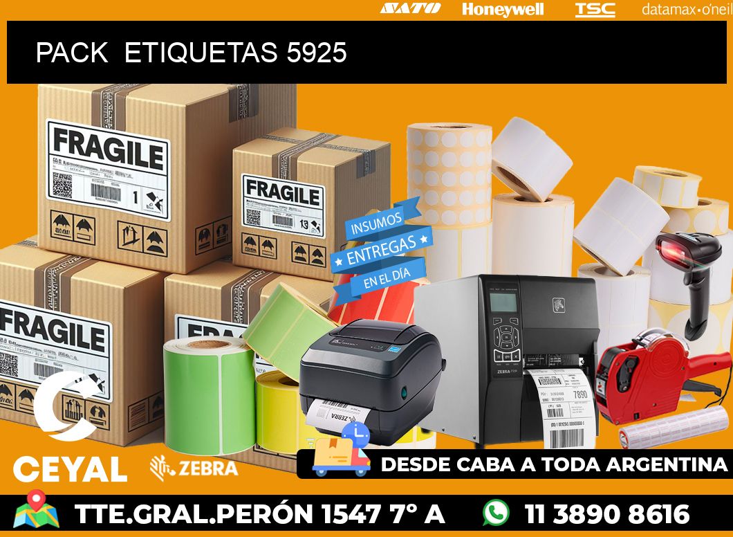 PACK ETIQUETAS 5925